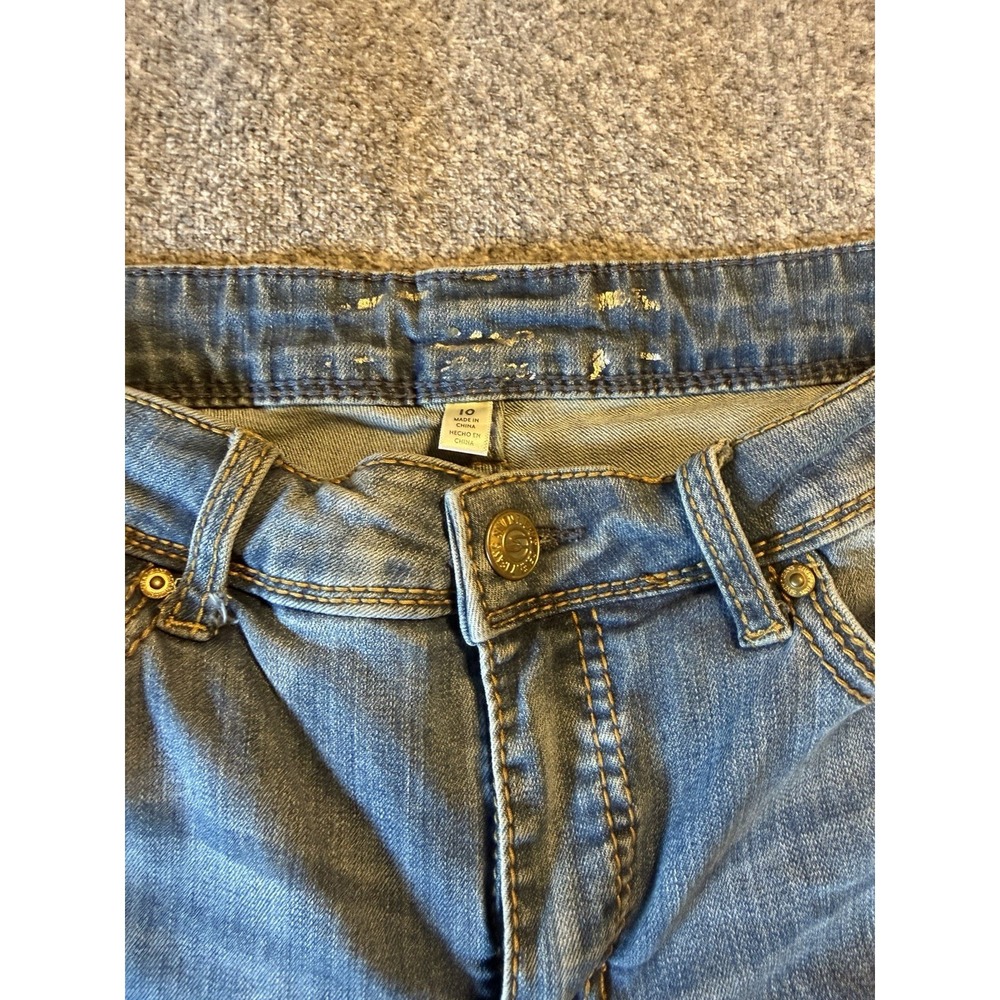 Seven7 Women's Size 10 Jeans Bootcut Stretch light Wash Mid rise Flap Pocket - Picture 4 of 10